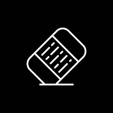 Silgi web simgesinin vektör illüstrasyonu 