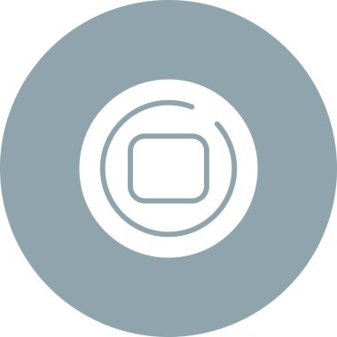 Çember Simgesini Durdur, vektör çizimi 