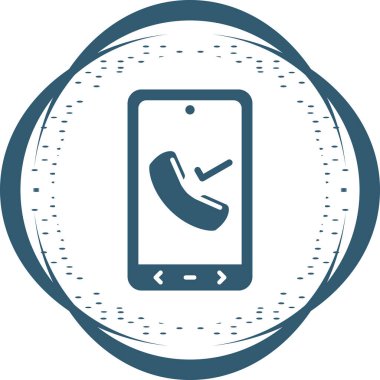 akıllı telefon simgesi, vektör illüstrasyonu basit tasarım