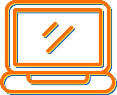 Dizüstü web simge vektör çizim         