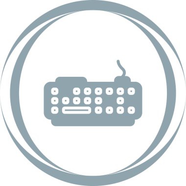 Modern Klavye simgesinin vektör çizimi      