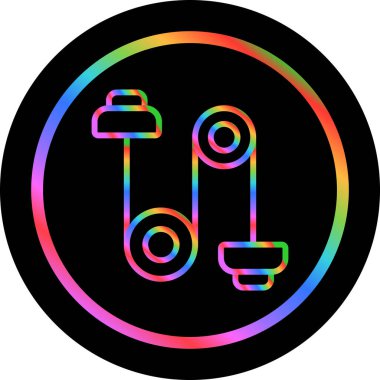 Halat simgesinin basit doğrusal resmi