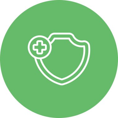 Kalkan, koruma simgesi vektör illüstrasyonu 