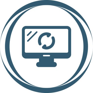  Yazılım Güncelleme simgesi, vektör illüstrasyonu