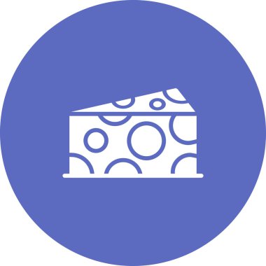 Peynir simgesi web basit illüstrasyon