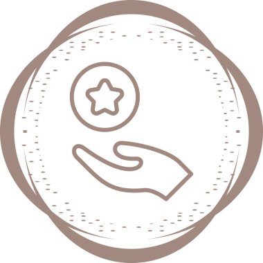 yıldız web simgesi, vektör çizim