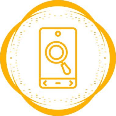 arama web simgesi vektör illüstrasyonu