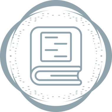 kitap web simgesi basit illüstrasyon