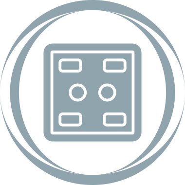 Soket. Web simgesi basit illüstrasyon