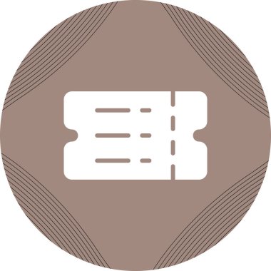 bilet ikonu vektör illüstrasyonu