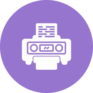 Yazıcı simgesi vektör illüstrasyonu 