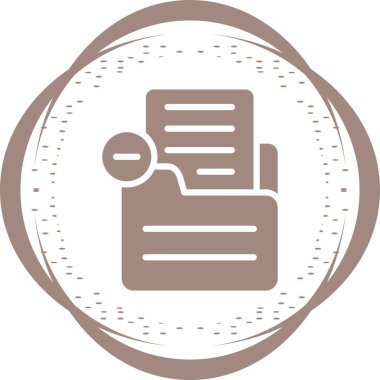 belge web simgesi vektör illüstrasyonu