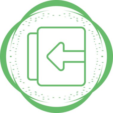 belge web simgesi vektör illüstrasyonu