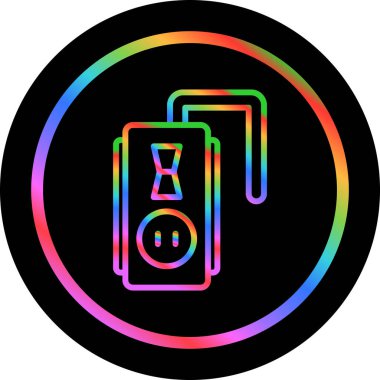 Soket. Web simgesi basit illüstrasyon