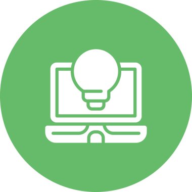 Dizüstü bilgisayar simgesi vektör çizimi