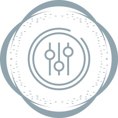 Ses ekolayzer simge vektör çizim        