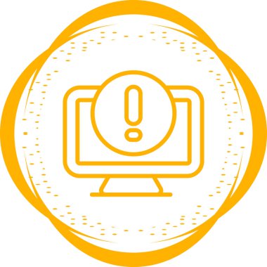 bilgisayar web simgesi basit illüstrasyon