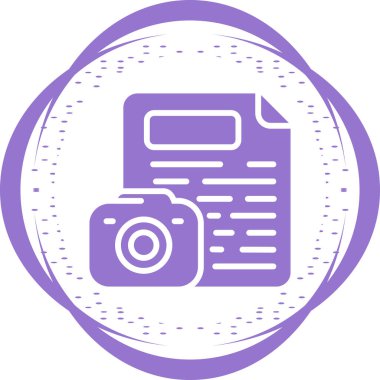 Dosya simgesinin vektör illüstrasyonu