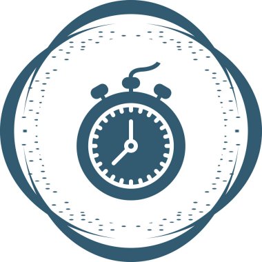 Kronometre simgesi. Web basit illüstrasyonu