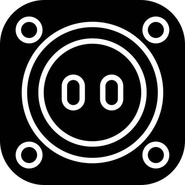 Soket. Web simgesi basit illüstrasyon