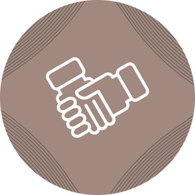 El sıkışma modern simgesinin vektör illüstrasyonu      