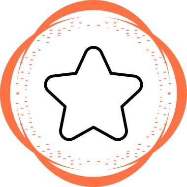 Yıldız. Web simgesi basit tasarım