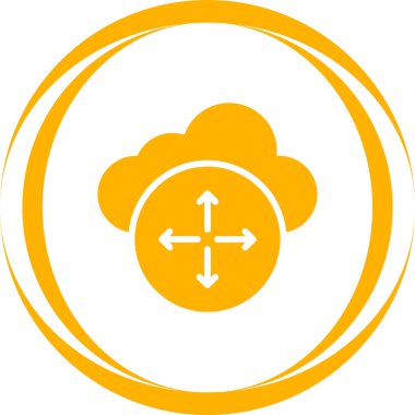 bulut web simgesi vektör illüstrasyonu