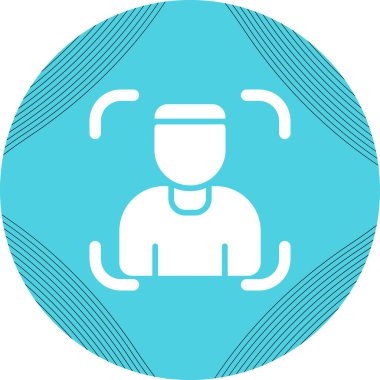 Portre. Web simgesi basit illüstrasyon