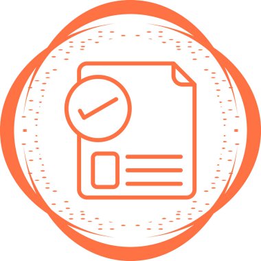 belge web simgesi vektör illüstrasyonu