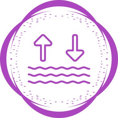 Wave web icon vector illustration