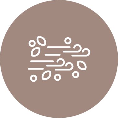 Rüzgâr izole simgesinin vektör çizimi         