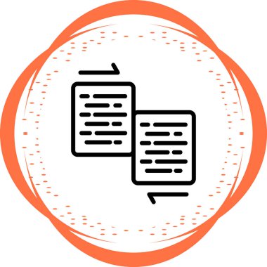 belge web simgesi vektör illüstrasyonu