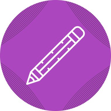 Bir kalem simgesinin vektör illüstrasyonu 