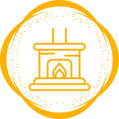 Fırının yanmasının basit vektör illüstrasyonu