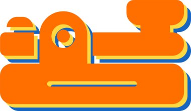 Beyaz Arkaplanda Telgraf Simgesi İzole Edildi