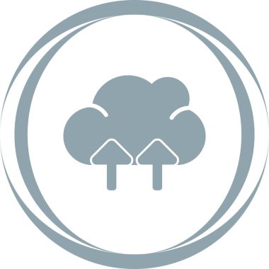 bulut web simgesi vektör illüstrasyonu