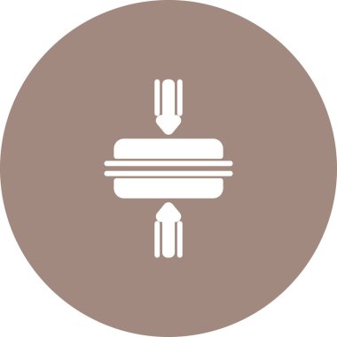 Yatay Birleştirme çizgi simgesi, düz sembol tasarımı. Bu basit element çizimi web ve mobil UI / UX için kullanılabilir.