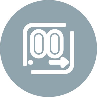 Ondalık Ağ simgesinin vektör çizimi