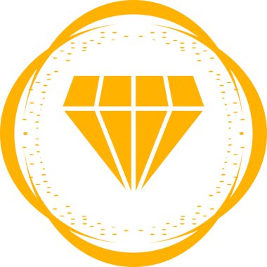 Elmas simgesi vektör illüstrasyon tasarımı