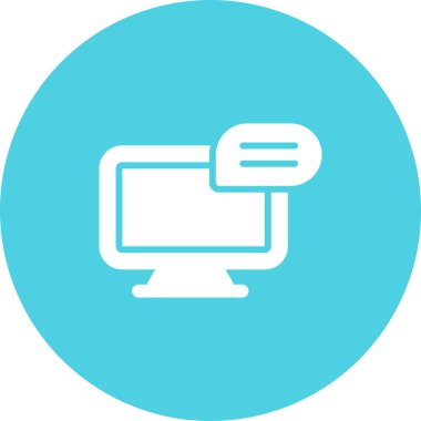 bilgisayar web simgesi basit illüstrasyon