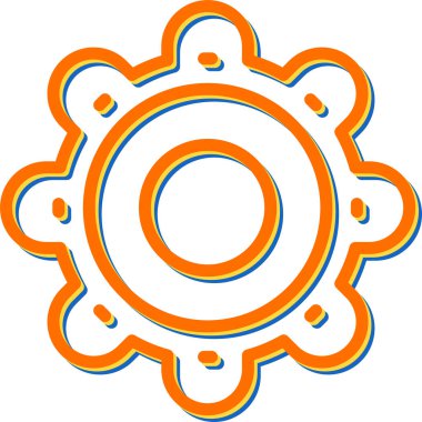 ayar simgesi vektör illüstrasyonu