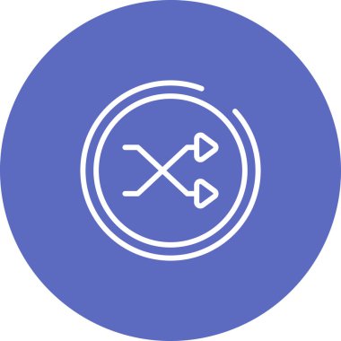 Karıştırma simgesinin temel satır resmi