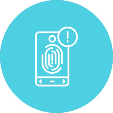 Akıllı telefon simgesinin vektör illüstrasyonu