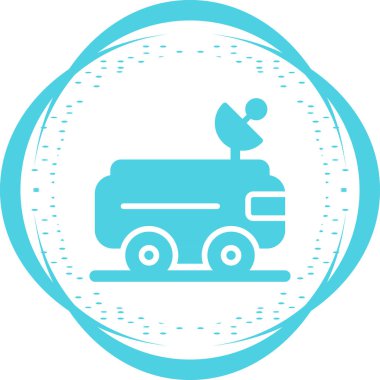 Mars Gezgin simgesi vektör illüstrasyonu