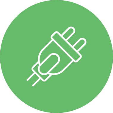 elektrik dolgu simgesi web basit illüstrasyon