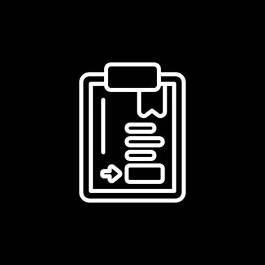 Pano simgesinin vektör illüstrasyonu