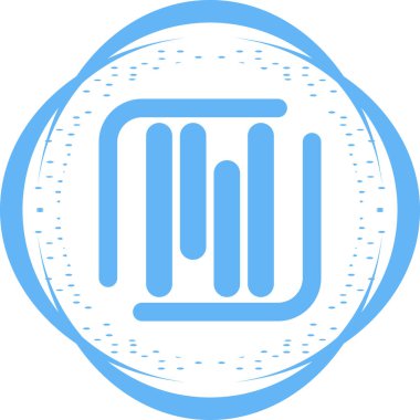 Satır simgesi, logo tasarım şablonu, vektör illüstrasyonu