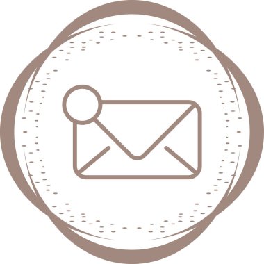 E- posta simgesi, vektör illüstrasyon tasarımı         