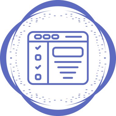 tarayıcı simgesi, vektör illüstrasyonu 