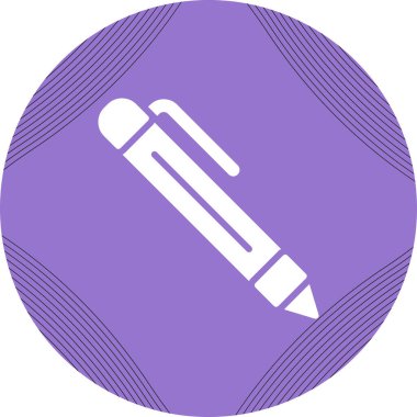 kalem simgesi tasarımı, vektör illüstrasyonu